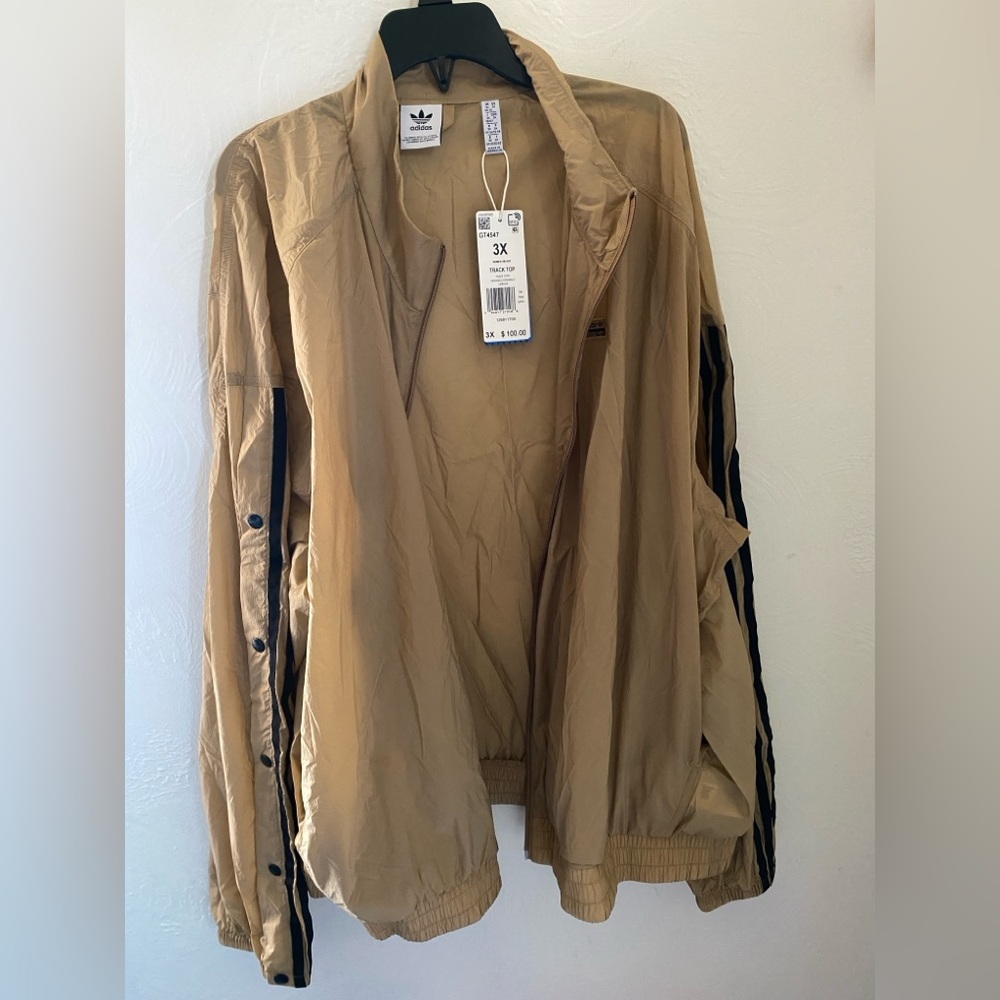 adidas originals R.Y.V. Track Jacket Brown New Size 3X
